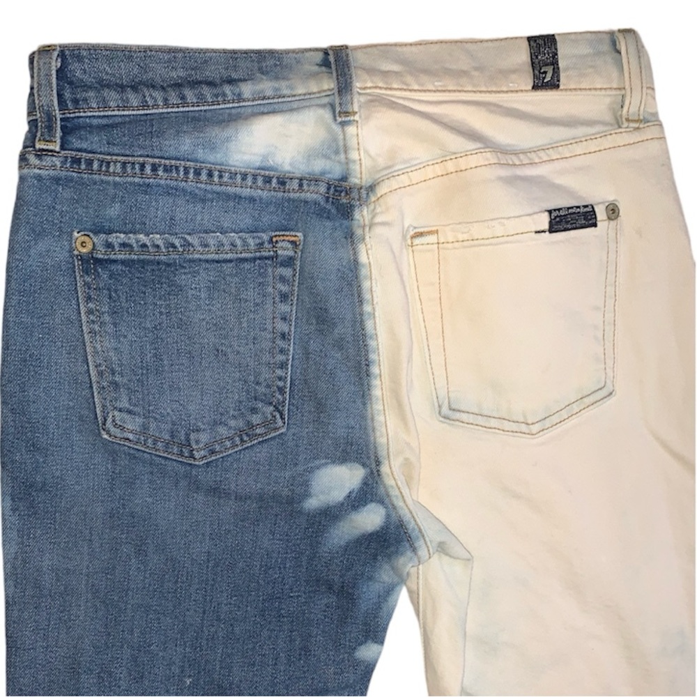 7 For All Man Kind Edie Jeans Size 25 Button Fly - Picture 11 of 13